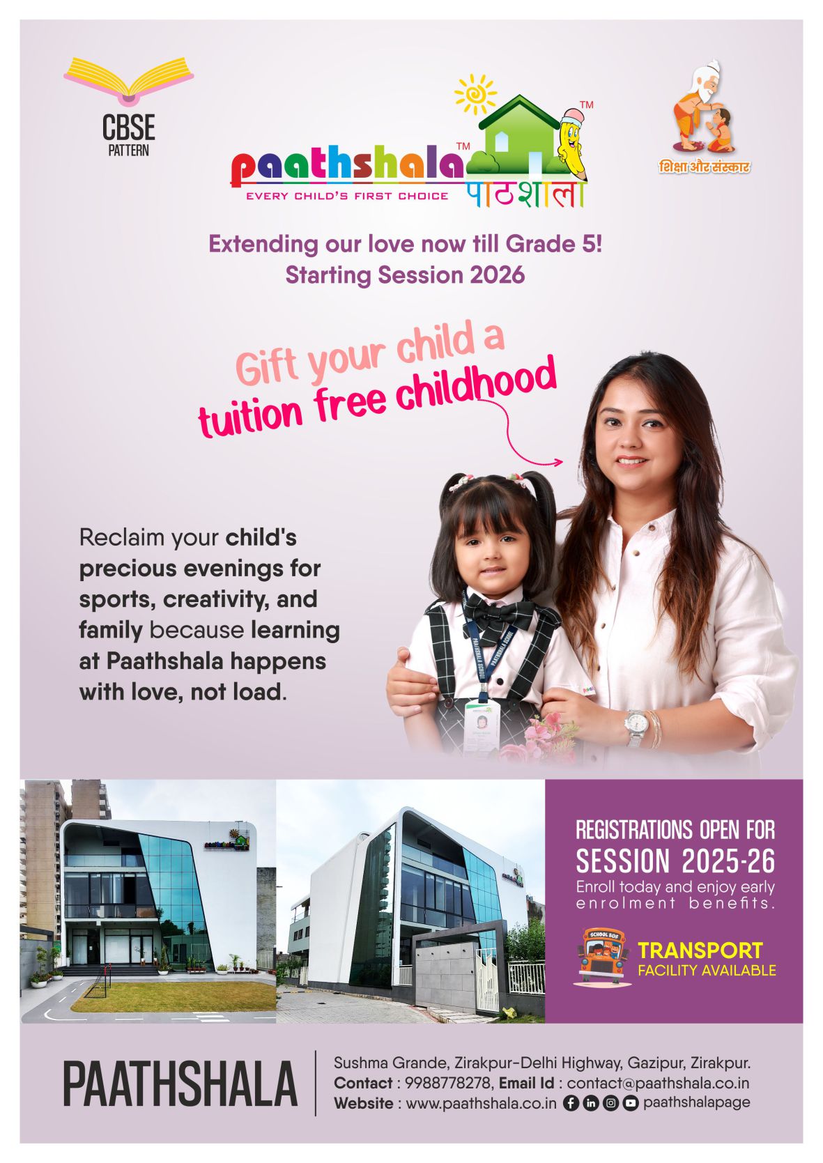 Children learning with their dedicated teachers at Paathshala Zirakpur campus